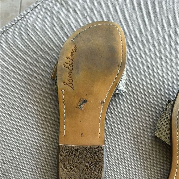 Sam EdelmanSnake Print Slide Sandals - Picture 4 of 4